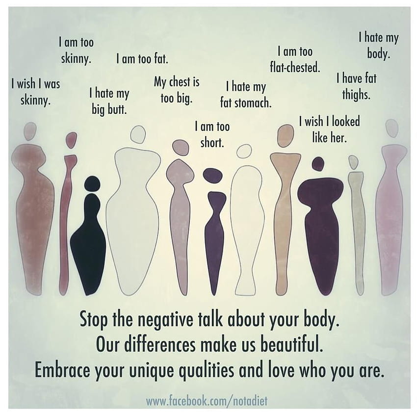 Elegant Love Your Body Quotes Tumblr HD phone wallpaper