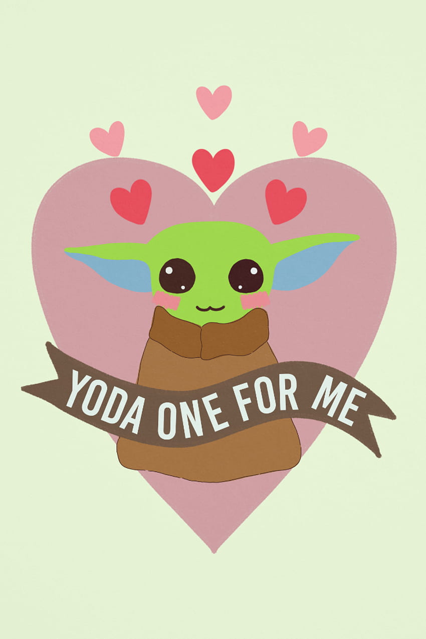 valentines day card, funny valentines card for him, baby yoda gift, the mandalorian Card, star wars card, anniversary card, baby yoda valentines day HD phone wallpaper
