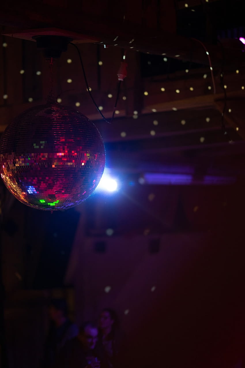 disco ball in room – Blue, disco room HD phone wallpaper