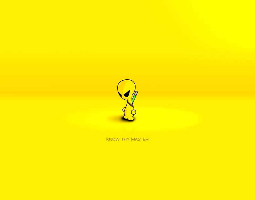 The Yellow, cute aliens HD wallpaper