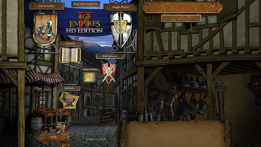 Menú principal de Age of Empires II fondo de pantalla