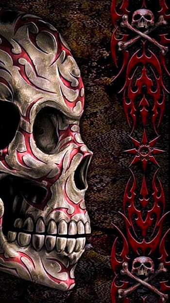 desktop wallpaper spiral art print poster skull tattoo thumbnail