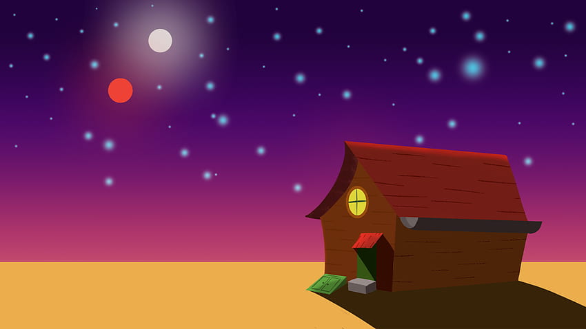 Courage The Cowardly Dog Landscape House Cartoon HD wallpaper