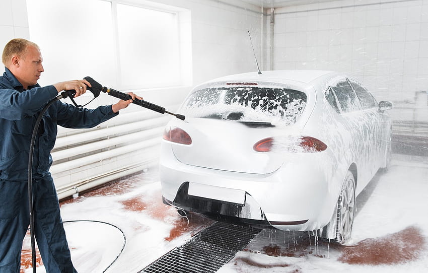 Dirt, Foam, Cleaning, Car Wash, Employee, clean cars HD wallpaper