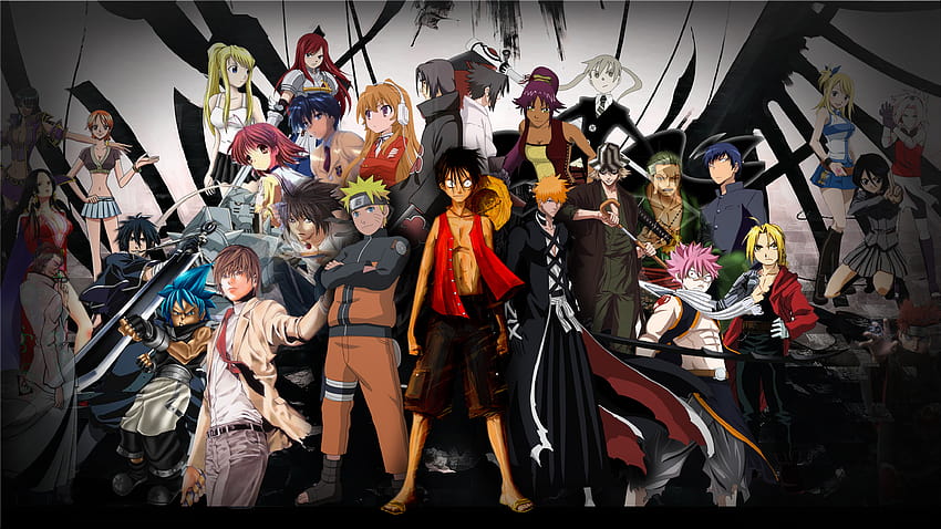 Anime Collage, anime pc collage HD wallpaper
