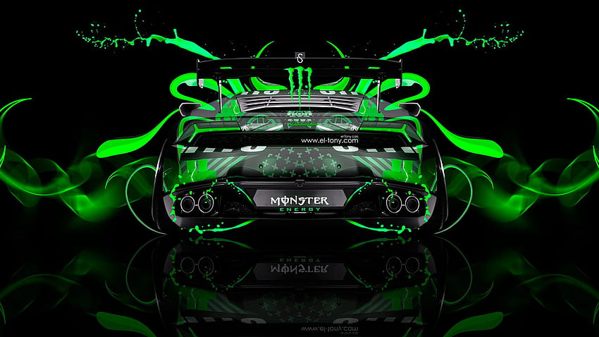 Monster Energy Lamborghini Huracan Tuning Back Plastic Car 2014 el Tony, lamborghini  monster HD wallpaper | Pxfuel