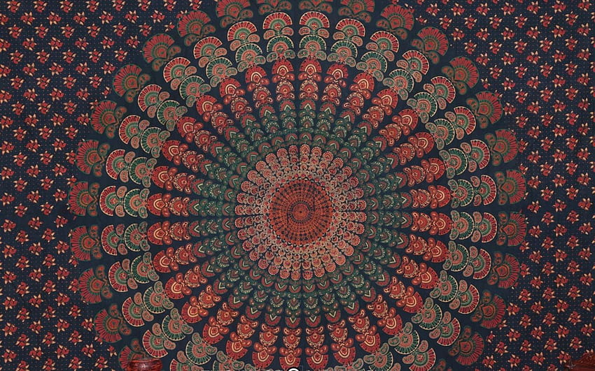 Indian Peacock Mandala Tapestry Indian Wall Hanging di Labhanshi [1500x1000] per il tuo, cellulare e tablet Sfondo HD