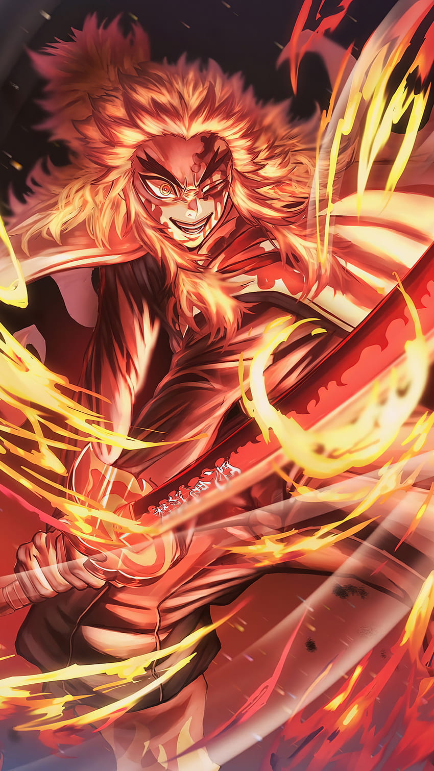 Flame Hashira Kyojuro Rengoku: Kyojuro Rengoku Iphone Kolpaper Impressionante / Você também pode fazer upload e compartilhar seu., telefone rengoku Papel de parede de celular HD