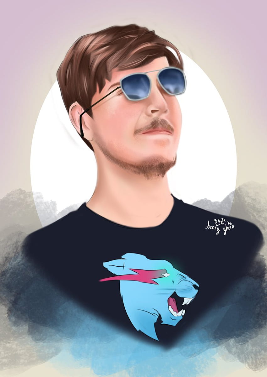 Mrbeast cartoon in 4k