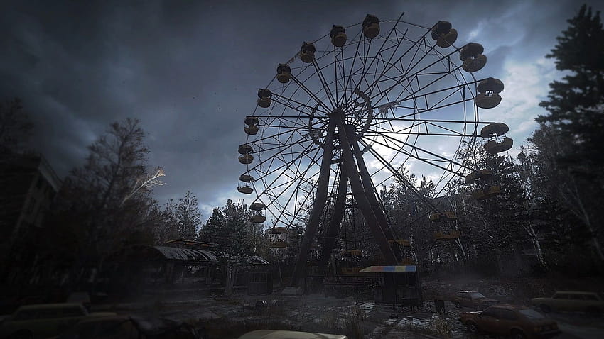 Ferris wheel Chernobyl Call of Duty 4: Modern Warfare, panggilan tugas 4 peperangan modern Wallpaper HD