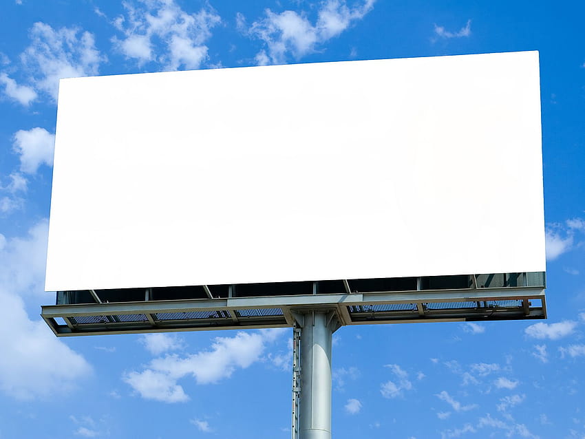 Display advertising, blank bill board HD wallpaper