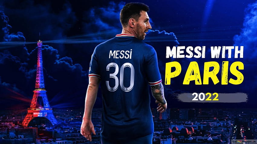 Умения и голове на Лионел Меси с PSG 2021, Меси Париж 2022 HD тапет