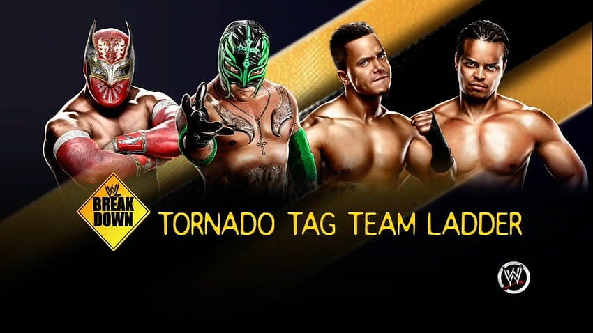 WWE 13 Tag Team Ladder Match : Sin Cara & Mysterio VS Primo & Epico, rey mysterio et sin cara Fond d'écran HD