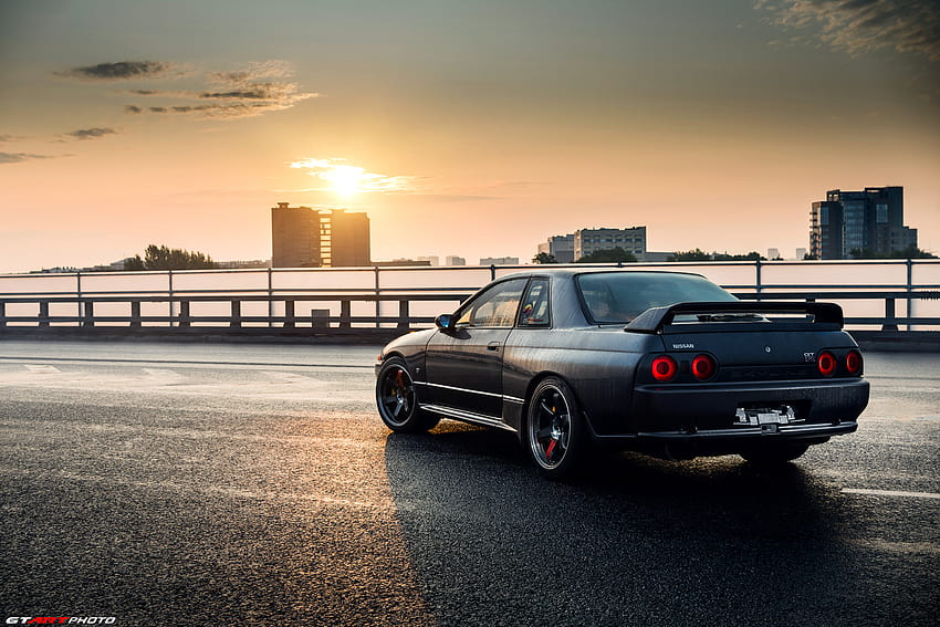 Nissan Skyline GTR R32. Before sunrise on Behance, r32 sunset HD wallpaper