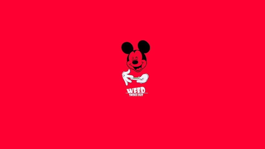 Smoke, Mickey Mouse, Swag, Kanabis, Weed, section minimalism in resolution 1920x1080, hood mickey mouse HD wallpaper