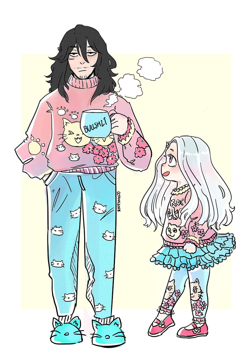 ccyans: “… Aizawa if that's what you picked out for the six year old what's your normal wardrobe like. ”, shota aizawa and eri HD phone wallpaper