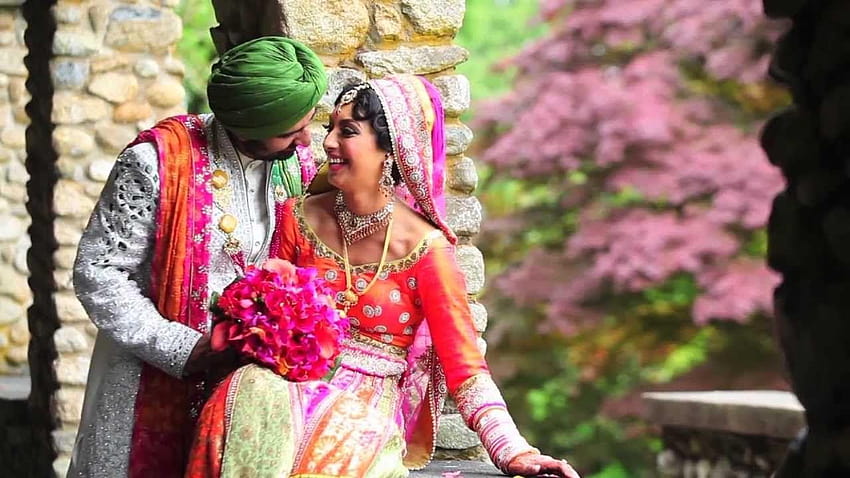 Punjabi Wedding Couple, panjabi wilding HD wallpaper
