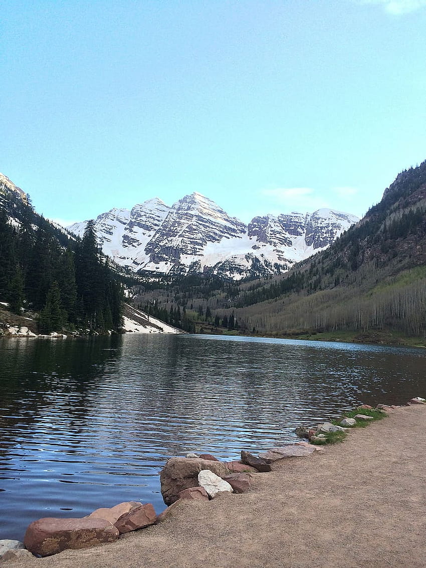 : mountains, maroon bells, colorado, nature, spring, elk mountains maroon lake colorado HD phone wallpaper
