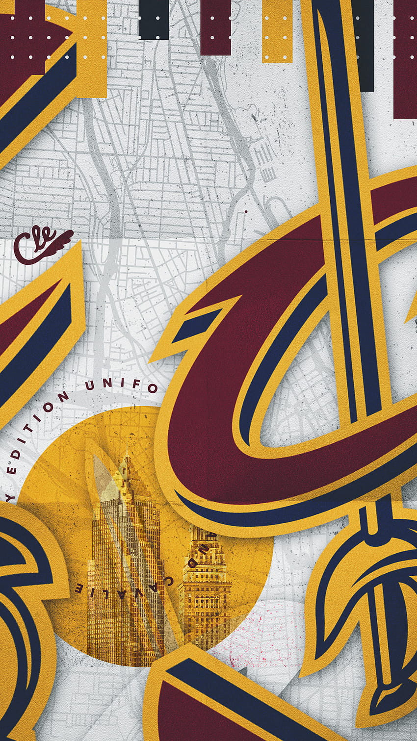 Cleveland Cavaliers Mobile en Behance, logo de los cavs fondo de pantalla del teléfono