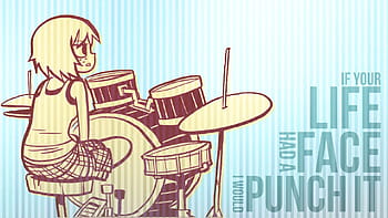 KREA - cute cartoon snare drum and drum stick, pixar, anime, japan