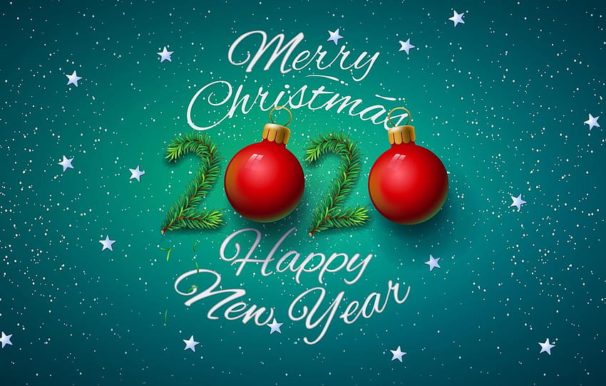 Christmas, New year, Happy New Year, Christmas, merry christmas 2020 HD wallpaper