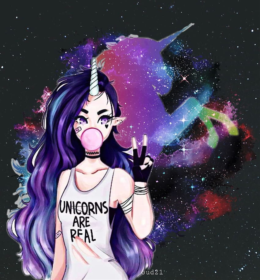 Unicorn eating ice cream from bowl anime design Digital Art by Norman W -  Pixels