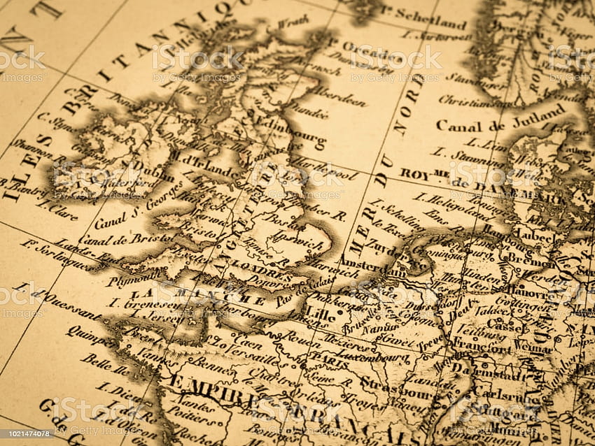 옛 지도 영국과 프랑스 주식, 영국 지도 HD 월페이퍼