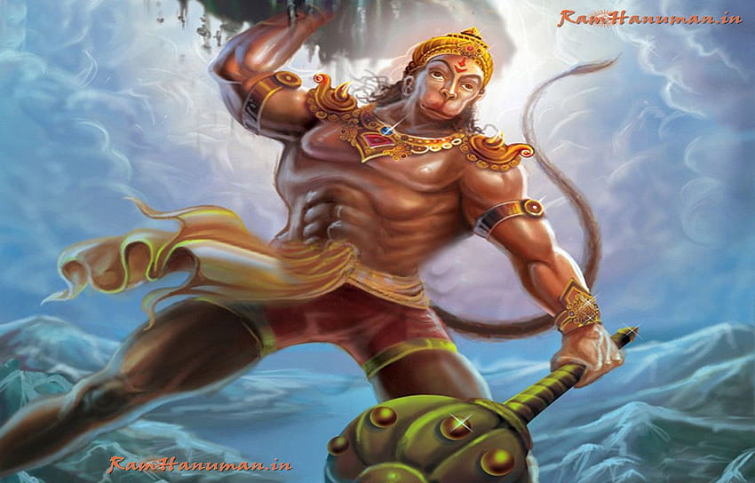 고품질의 최고의 Lord Hanuman Angry, 화난 군주 라마 HD 월페이퍼