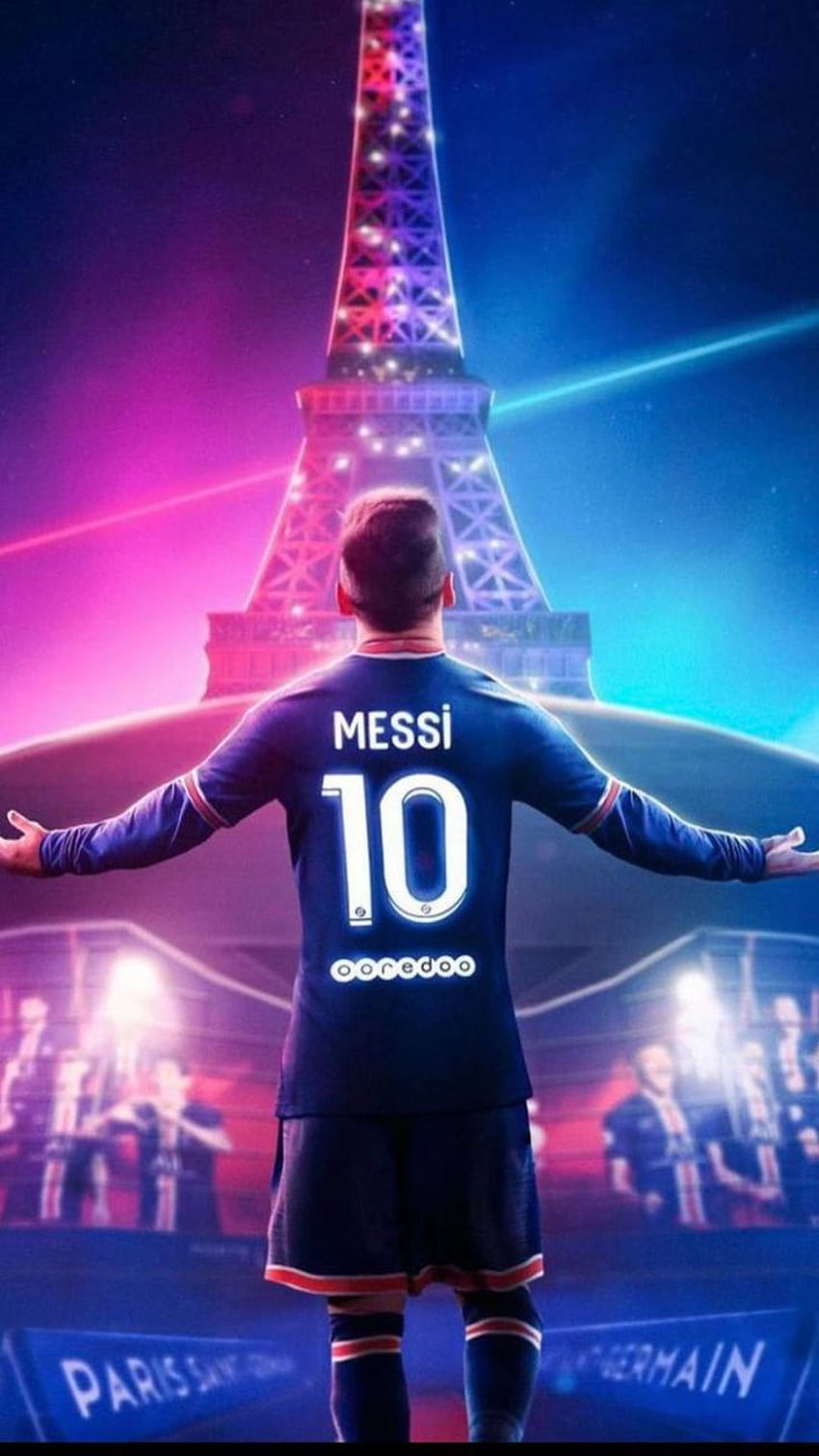 Lionel Messi PSG iPhone, Messi PSG 2022 HD-Handy-Hintergrundbild