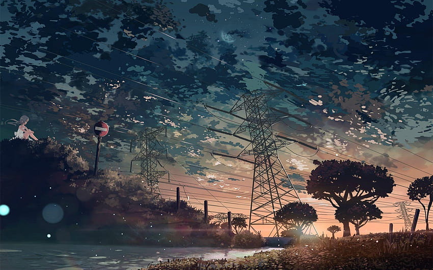 more discrete anime ! : anime, anime landscape HD wallpaper
