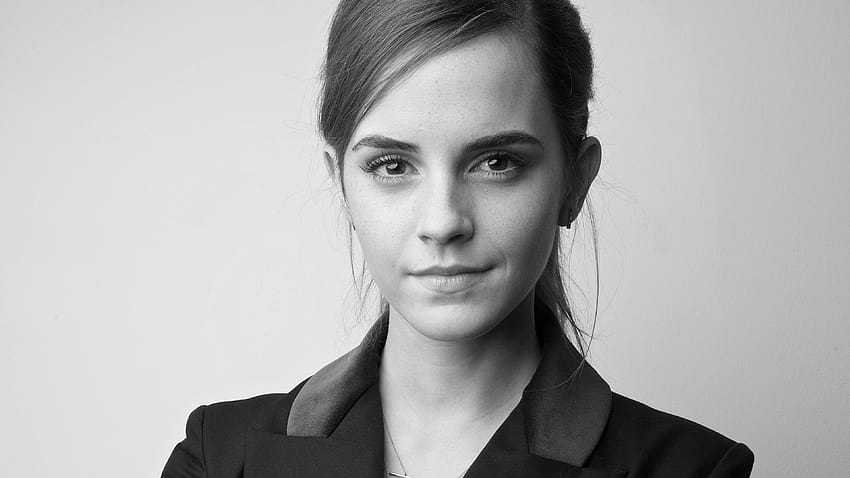 Emma Watson 2019, emma watson black and white HD wallpaper
