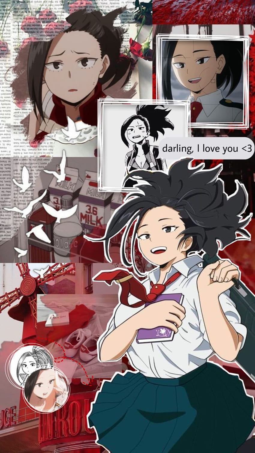 Download Momo Yaoyorozu a master of creation with an unwavering will  Wallpaper  Wallpaperscom