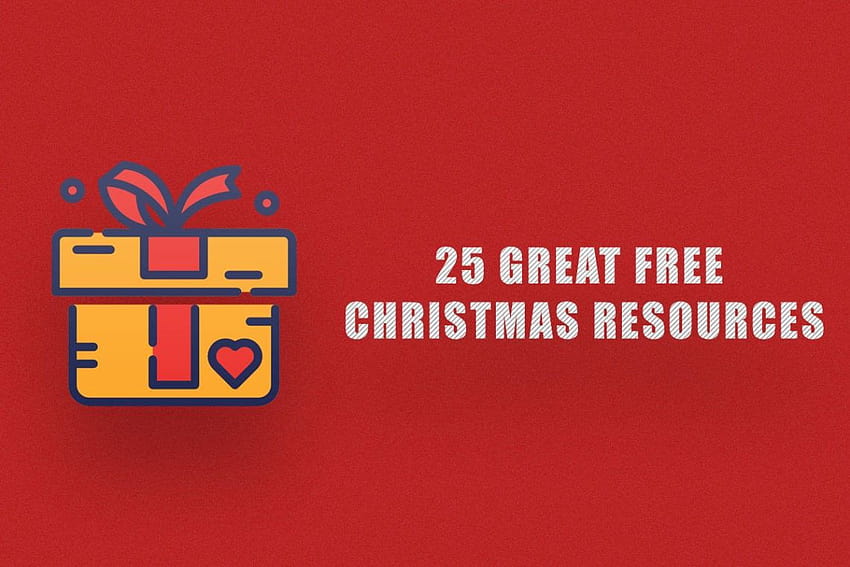 25 Template & Sumber Daya Natal untuk Desainer Wallpaper HD