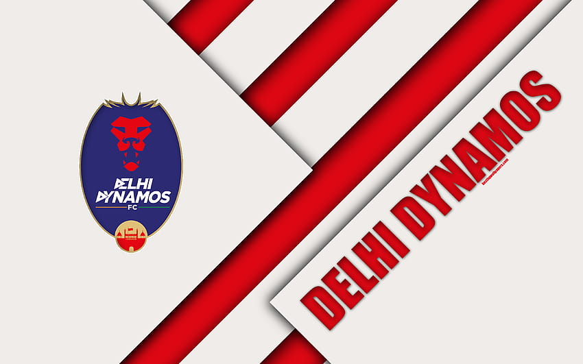 Delhi Dynamos FC, logo, projekt materiałów Tapeta HD