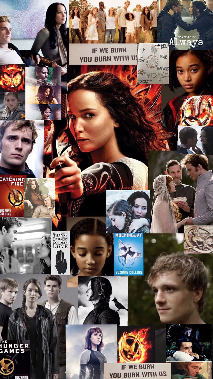 Kolase permainan kelaparan, katniss dan peeta wallpaper ponsel HD