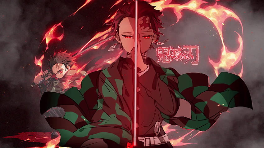 Anime Demon Slayer Tanjiro en vivo fondo de pantalla