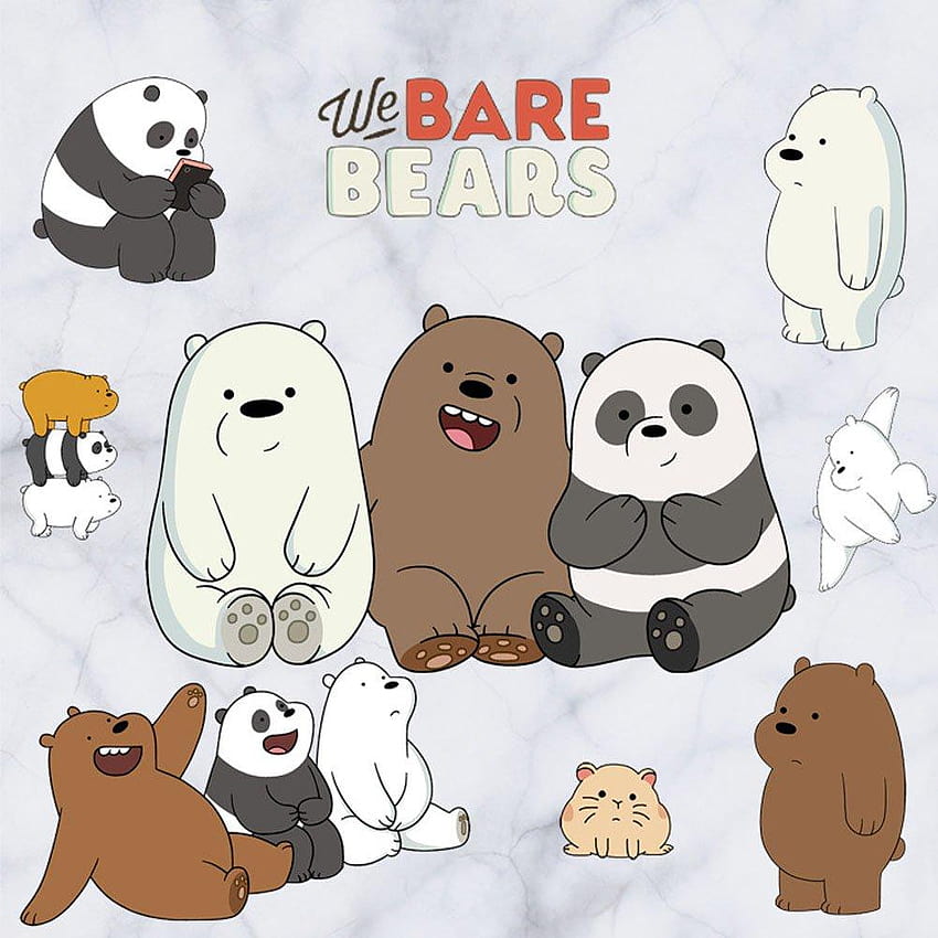 We Bare Bears Baby, we bare bears ice bear iphone HD phone wallpaper
