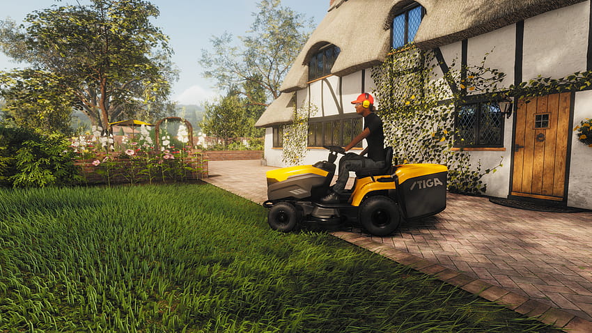 Review: Lawn Mowing Simulator est le meilleur jeu vidéo de tonte de pelouse, quoi que ça vaut Fond d'écran HD