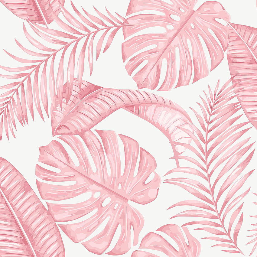Skinnydip Dominica Tropical Palm Cheese Plant Leaf Muriva Pink 180522 na sprzedaż online, liście dżungli Tapeta na telefon HD