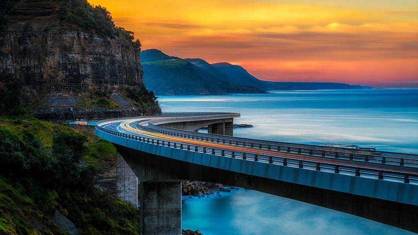 Sea Cliff Bridge – Bing HD wallpaper