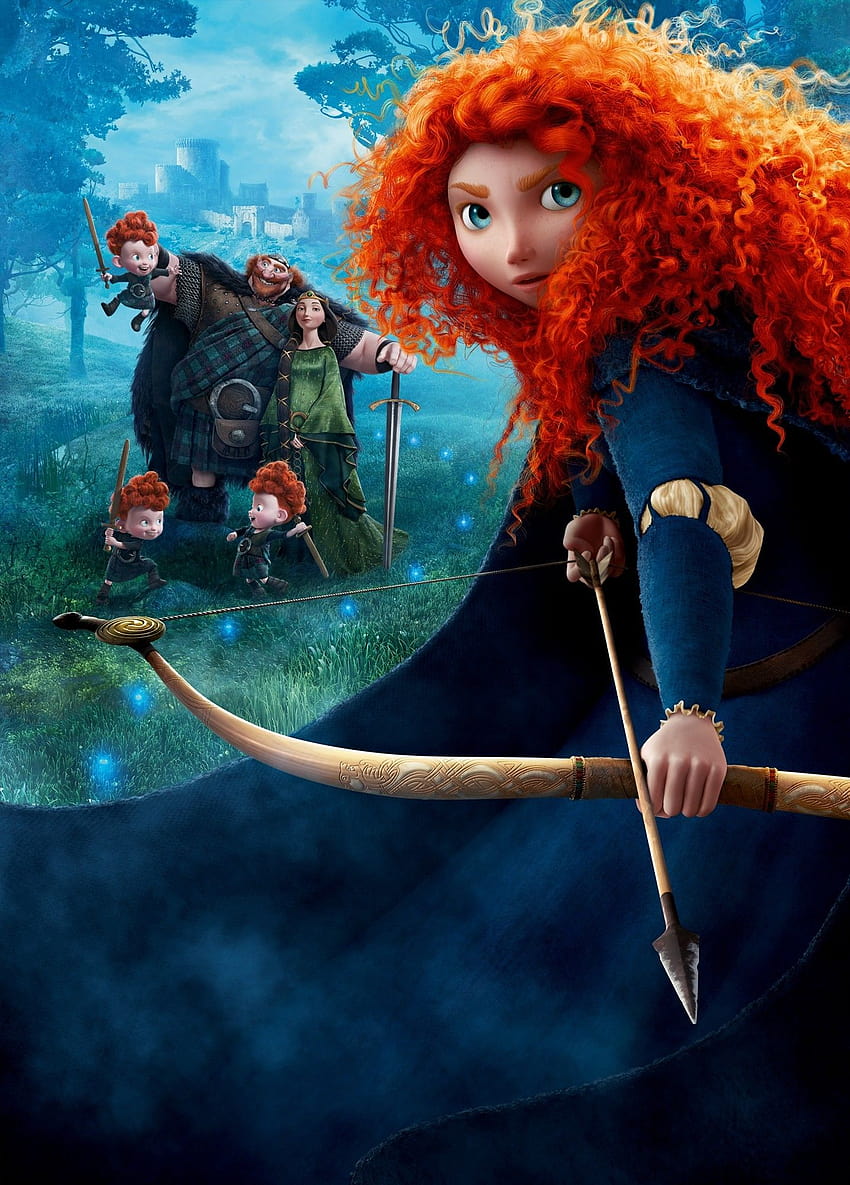 Disney Brave, brave merida HD phone wallpaper