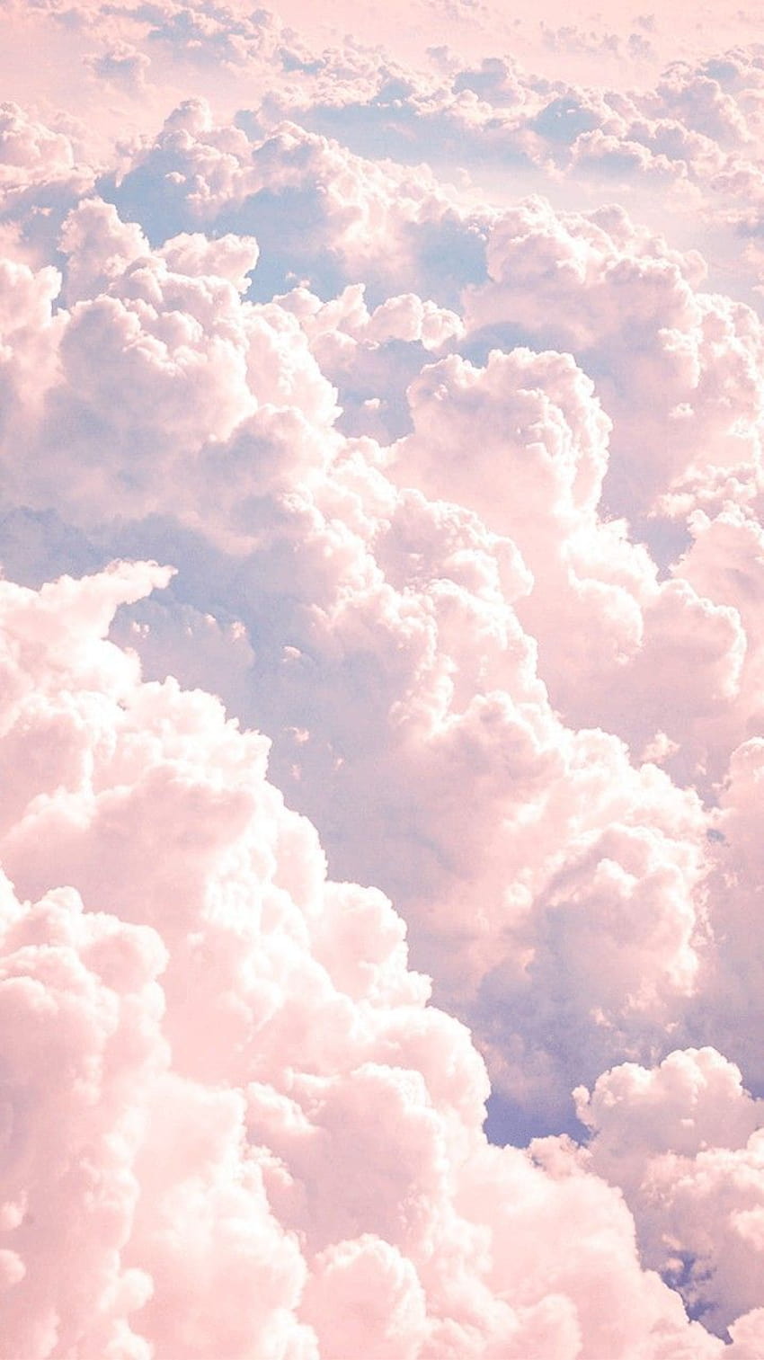 Awan Pastel Sedang Statis, awan estetis wallpaper ponsel HD