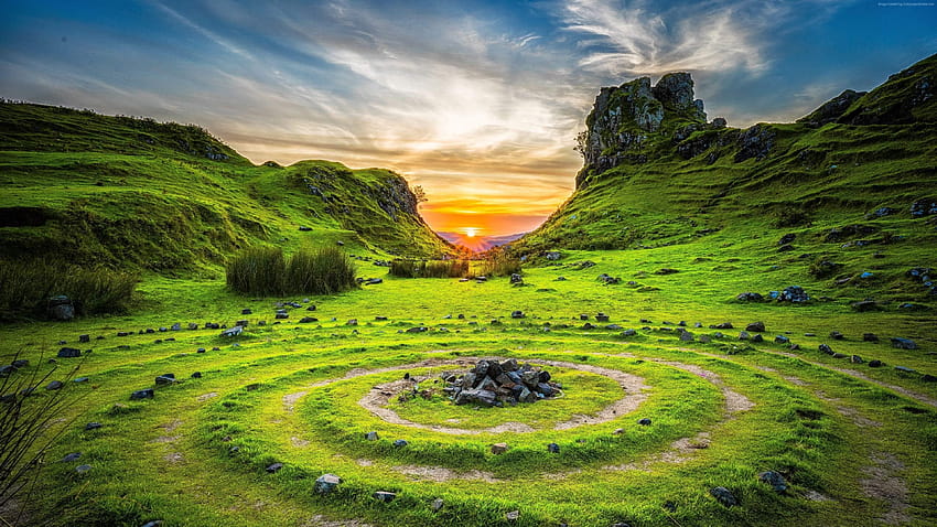 Fairy Glen, Isle of Skye, Scotland, Europe, nature, scotland s HD wallpaper