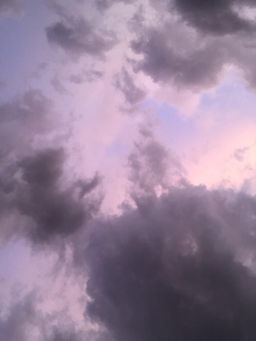 The sky turned everything below it a purple hue, gray and purple aesthetic HD phone wallpaper