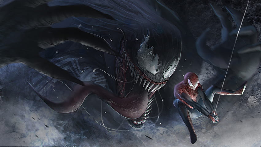 Spider-Man-Netz aus Schatten HD-Hintergrundbild