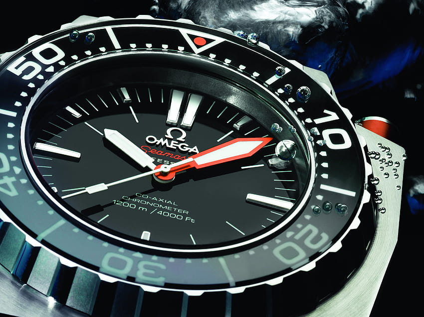 Часы Omega Seamaster Ploprof 1200M вблизи, omega watch HD wallpaper