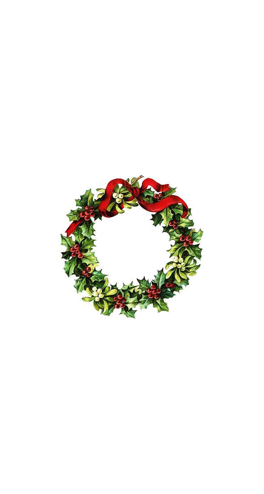 25 Christmas for iPhone, christmas wreath iphone HD phone wallpaper