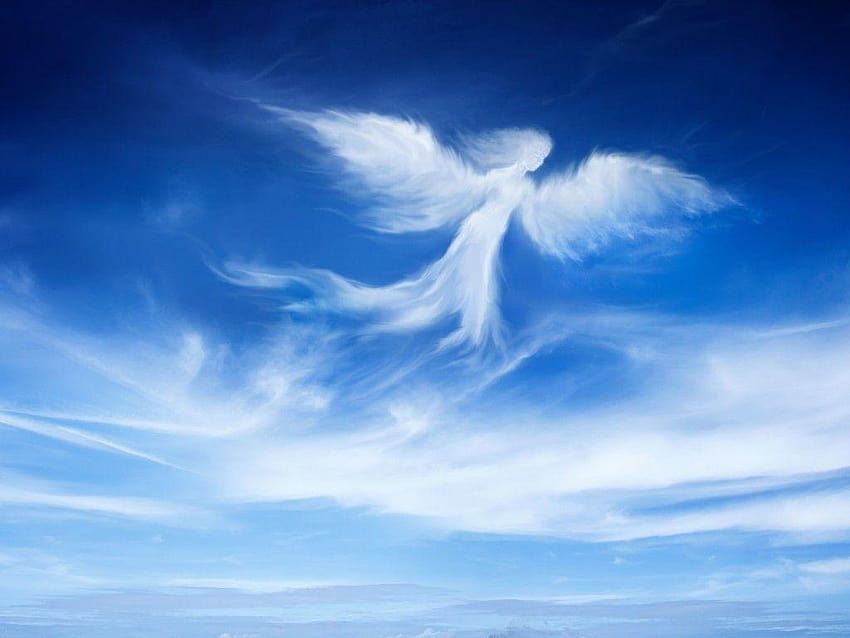 Angel, Blue sky, , Creative Graphics, angel background HD wallpaper ...