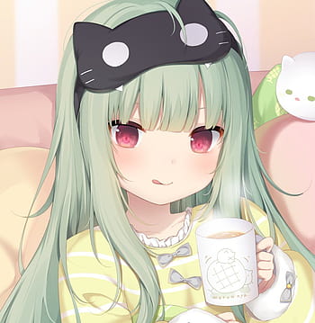 Anime drinking coffee HD wallpapers  Pxfuel