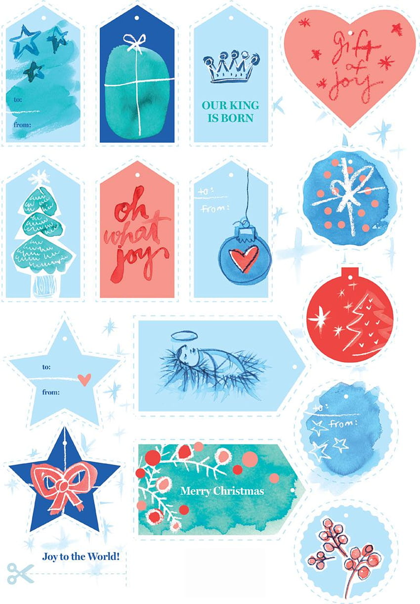 These Cute Christmas Gift Tags! HD phone wallpaper